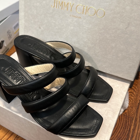 BRAND NEW NEVER WORN JIMMY CHOO AUNA SANDALS 8.5 US - Picture 2 of 5